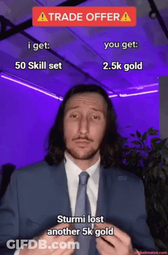 Man In Suit And Tie With Trade Offer GIF