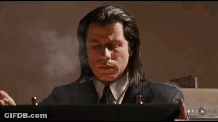 Man In Suit And Tie With We Happy Sign GIF