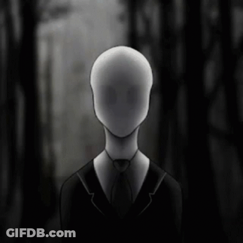 Man In Suit And Tie Without Face GIF