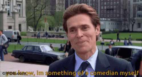 Man In Suit And Tie You Know I'm Something Of A Comedian Myself GIF