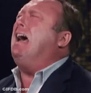 Man In Suit And White Shirt Crying Eyes Closed GIF