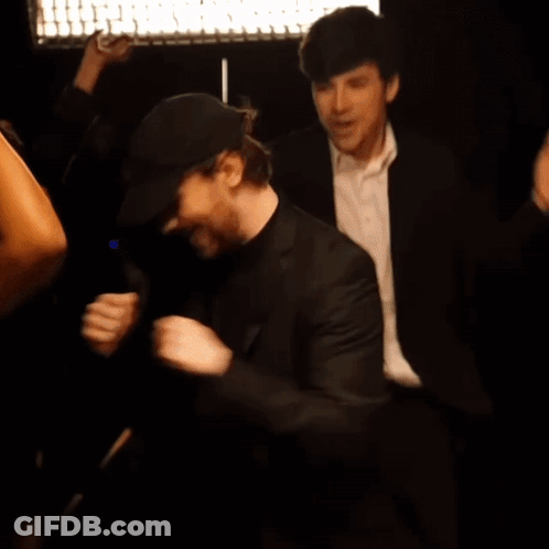 Man In Suit And White Shirt Dancing GIF