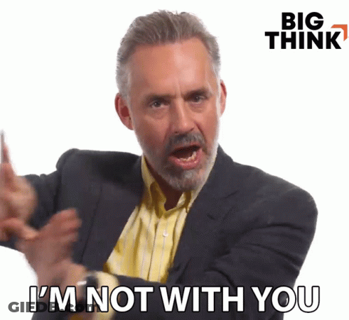 Man In Suit And Yellow Shirt Saying I'm Not With You GIF