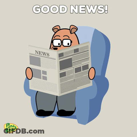 Man In Suit Announces Great News To Crowd GIF