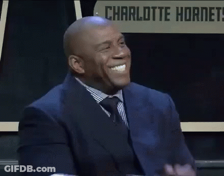 Man In Suit Applauding Charlotte Hornets Sign GIF