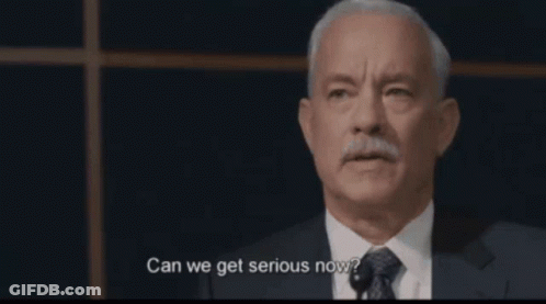 Man In Suit Asking Can We Get Serious Now GIF
