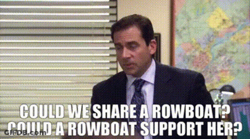 Man In Suit Asking Could We Share A Rowboat GIF