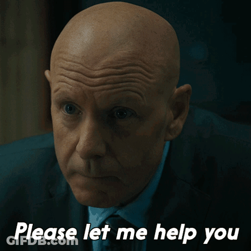 Man In Suit Asking For Help GIF