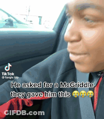 Man In Suit Asking For McGriddle In Car GIF