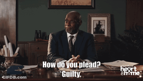 Man In Suit Asking How Do You Plead Guilty GIF