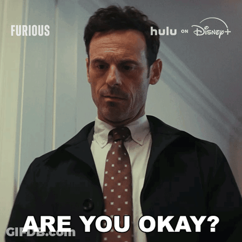 Man In Suit Asking If He Is Okay GIF