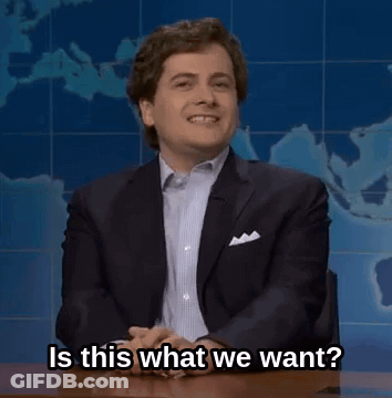 Man In Suit Asking Is This What We Want GIF
