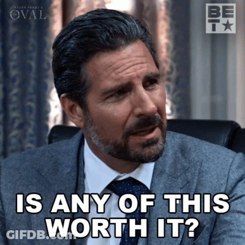 Man In Suit Asking Is This Worth It GIF