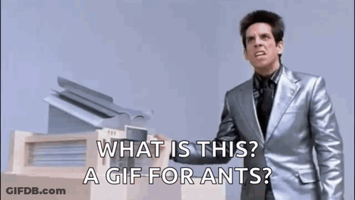 Man In Suit Asking What Is This GIF For Ants GIF