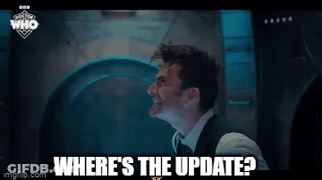 Man In Suit Asking Where's The Update GIF