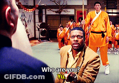 Man In Suit Asking Who Are You GIF