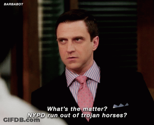 Man In Suit Asks NYPD What's The Matter GIF