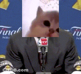 Man In Suit At Microphone Final GIF
