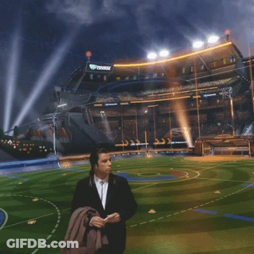 Man In Suit At Texas Stadium GIF
