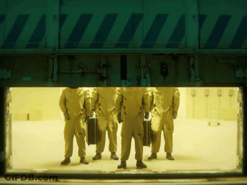 Man In Suit Before Detective Screen GIF