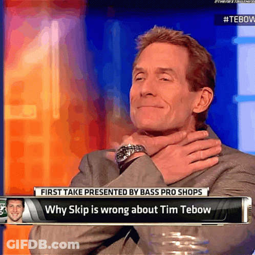 Man In Suit Being Interviewed On First Take GIF