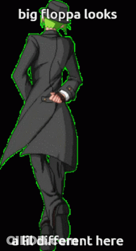 Man In Suit Big Floppa Looks A Lil Different Here GIF