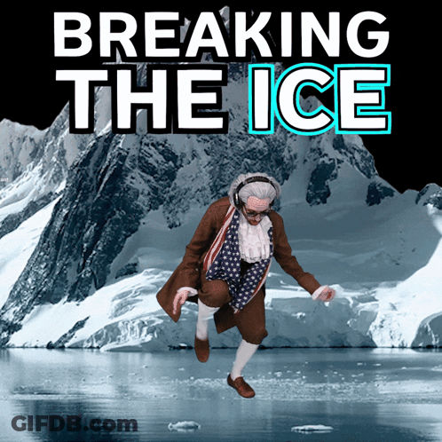 Man In Suit Breaking The Ice GIF