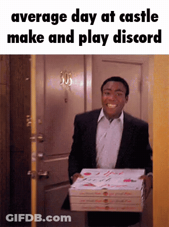 Man In Suit Carrying Pizza Boxes GIF