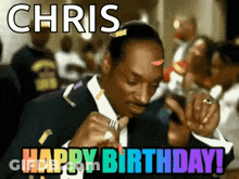 Man In Suit Celebrating Birthday GIF