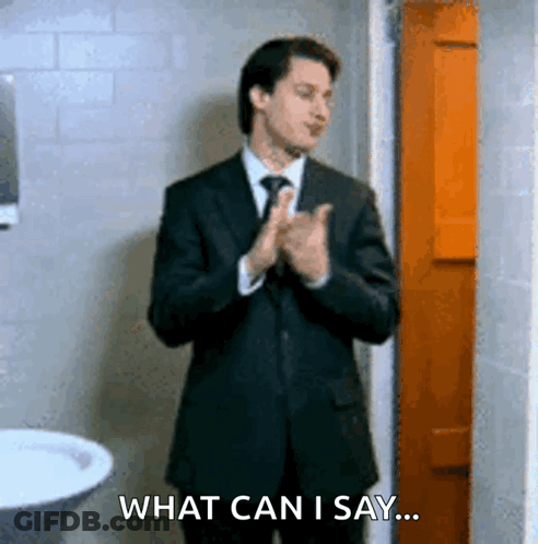 Man In Suit Clapping Saying What GIF