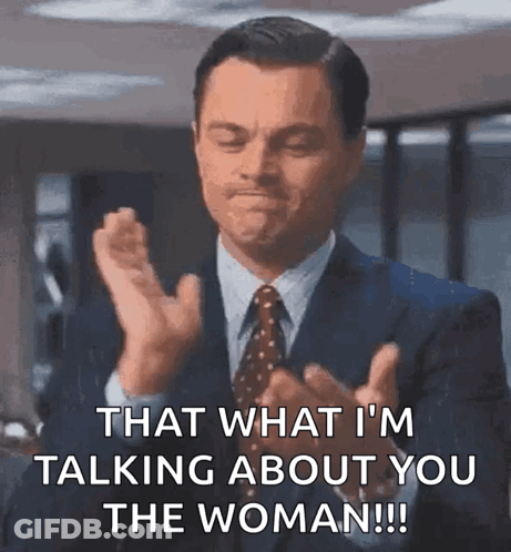 Man In Suit Clapping Says That What I'm Talking About GIF