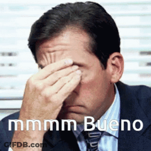 Man In Suit Covering Face Mmmm Bueno GIF