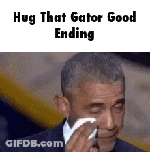 Man In Suit Crying With Napkin GIF