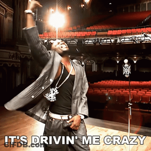 Man In Suit Dancing Behind Microphone GIF