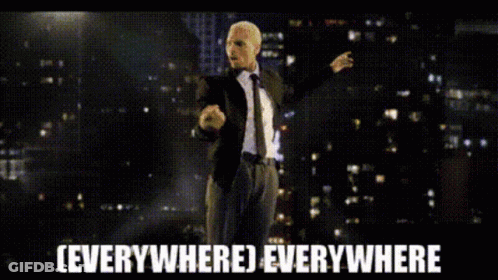 Man In Suit Dancing City Skyline Everywhere GIF