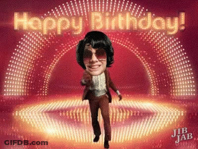 Man In Suit Dancing Happy Birthday GIF