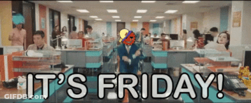 Man In Suit Dancing In Office GIF