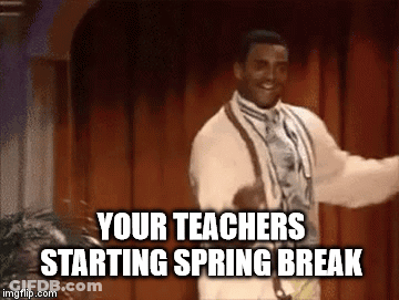 Man In Suit Dancing Says Spring Break GIF