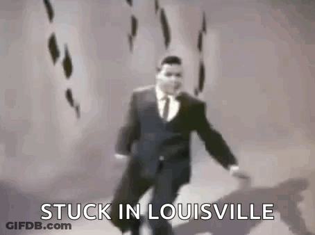 Man In Suit Dancing Stuck In Louisville GIF