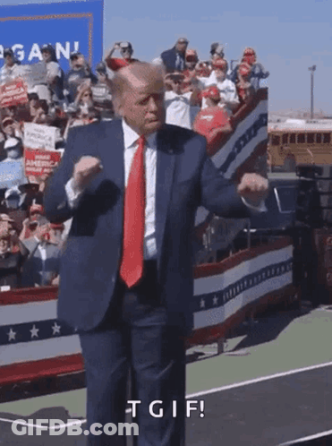 Man In Suit Dancing TGIF GIF