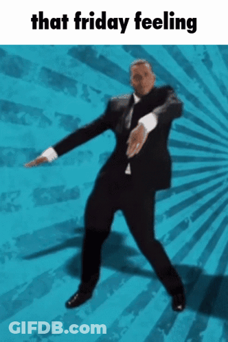Man In Suit Dancing That Friday Feeling GIF