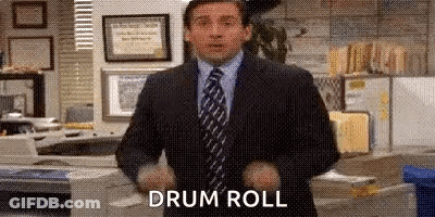 Man In Suit Dancing With Drum Roll GIF