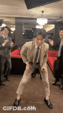 Man In Suit Dancing GIF