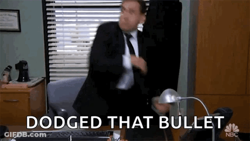 Man In Suit Dodged That Bullet GIF
