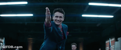 Man In Suit Doing Karate Kick GIF