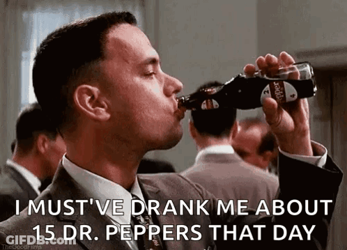 Man In Suit Drinking Dr Pepper GIF