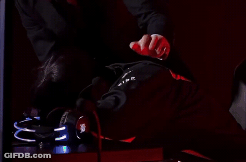 Man In Suit Drinking Vodka Bottle GIF