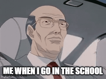 Man In Suit Driving Car Me When I Go To School GIF