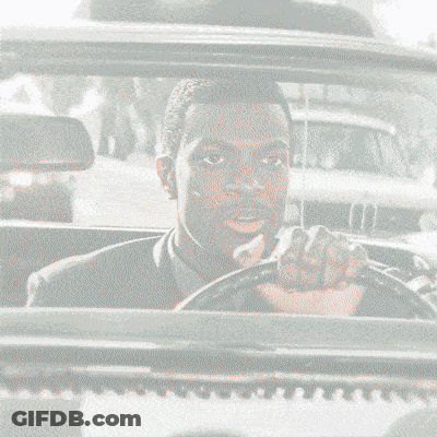 Man In Suit Driving Car GIF
