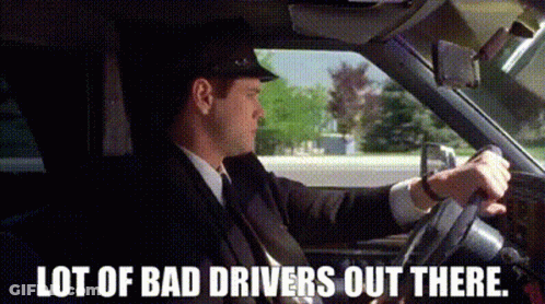 Man In Suit Driving Says Lot Of Bad Drivers Out There GIF